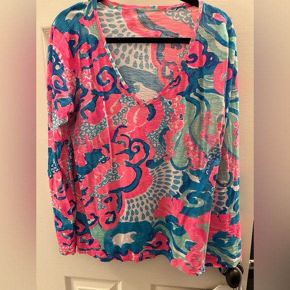 Lilly Pulitzer Colorful Print Top - Picture 2 of 4
